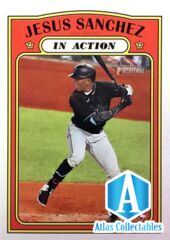 Jesus Sanchez RC #312 - 2021 Topps Heritage - IN ACTION